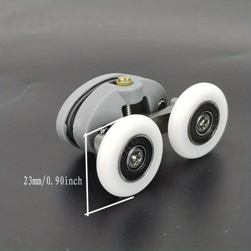 4pcs Shower Room Pulley Whower Door Rollers Runners Two Wheels