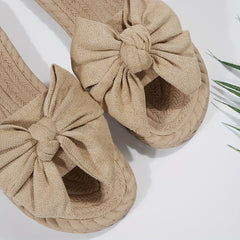 Chic Bowknot Slippers Women's Casual Outdoor Sandals