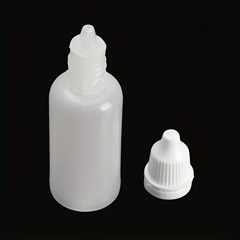 3pcs 15ml Empty Eye Dropper Bottles Squeezable Plastic for Eye Liquid