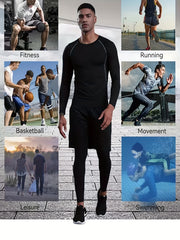 Men's Quick Dry Compression Shirt & Leggings Set