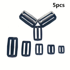 5pcs Backpack Waist Bag Adjustment Buckle Plastic Elastic Bag Accessories