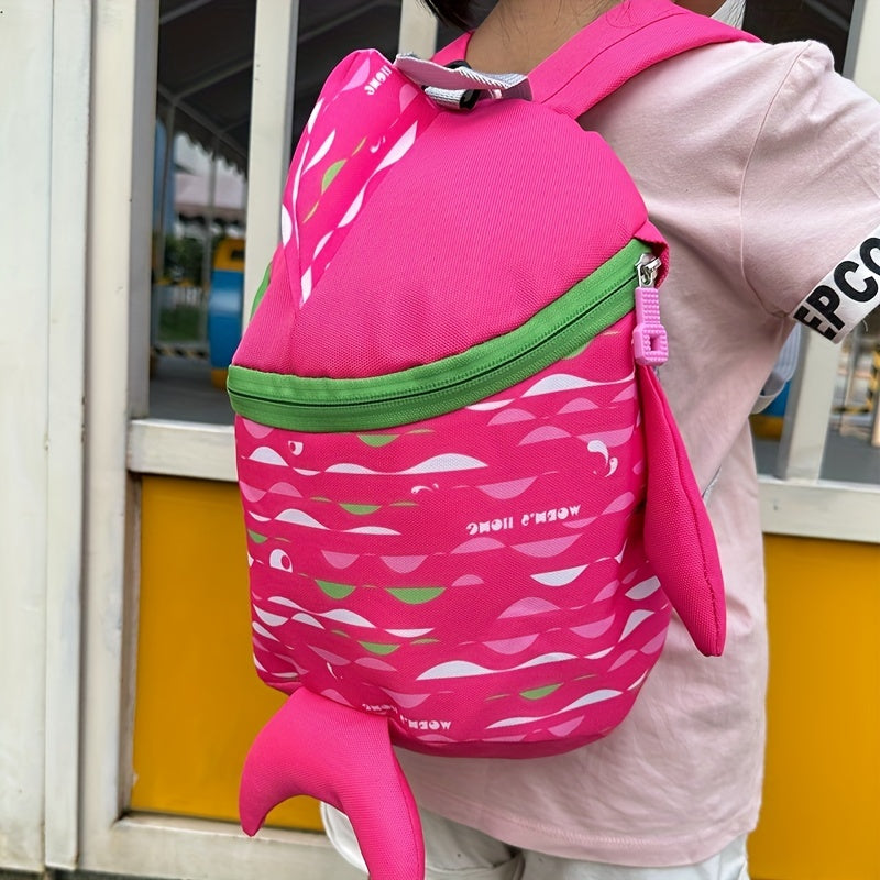 Shark Backpack Schoolbag For Boys Girls Baby Cartoon Nylon Backpack