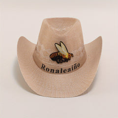 Bee Embroidery Big Brim Sun Hat for Outdoor Traveling Fishing