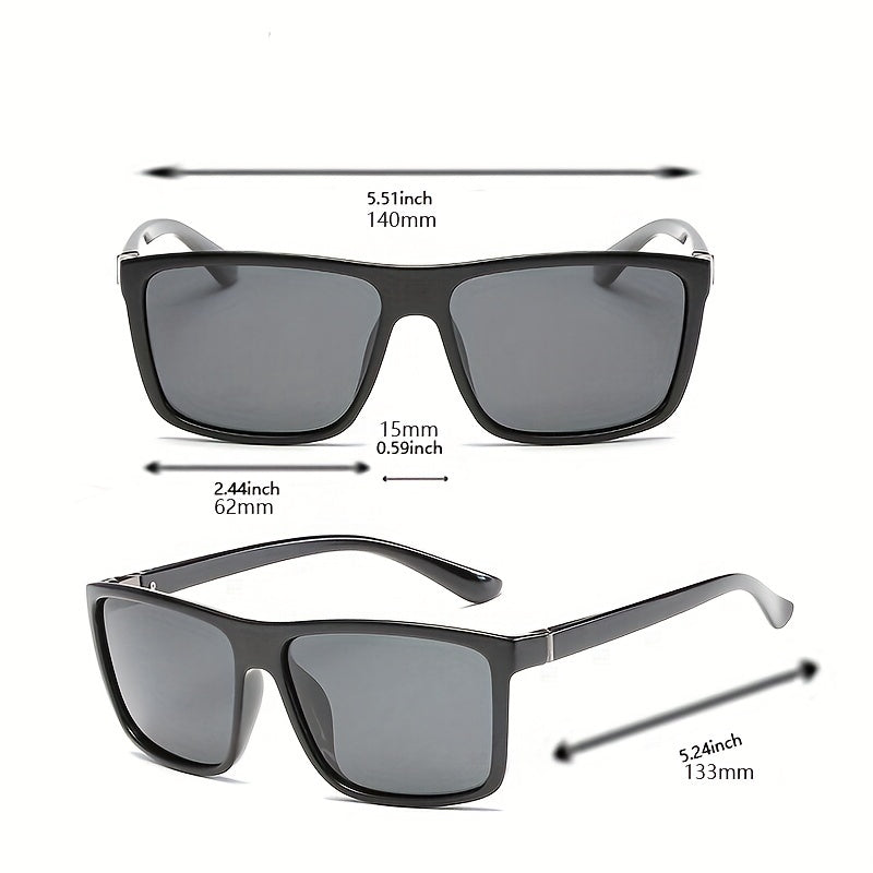 Square Men's Polarized Sunglasses Outdoor Sun Glasses