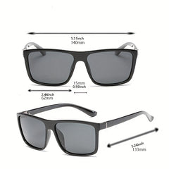 Square Men's Polarized Sunglasses Outdoor Sun Glasses