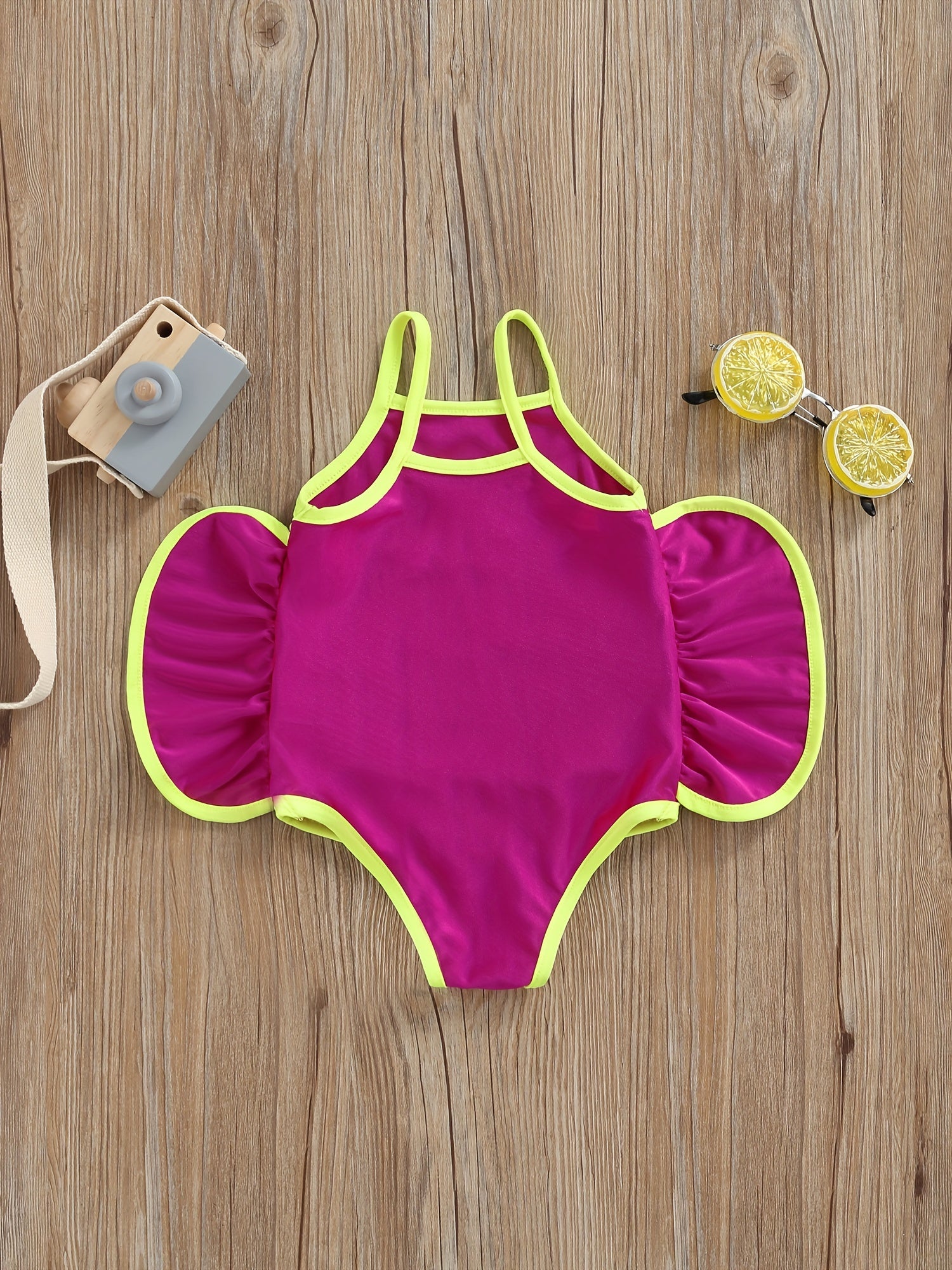 Toddler Girls Fish Shaped Cami One Piece Swimsuit