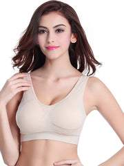 3 Pcs Wireless Push Up Sports Bra Yoga Tank Top Women's Lingerie