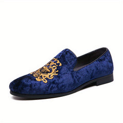 Men's Embroidered Loafer Shoes Slip On Non-slip Shoes Spring/Summer