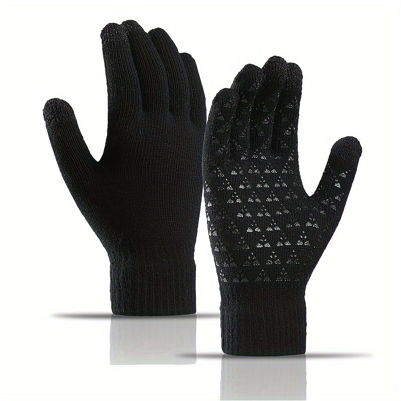Touch Screen Knitted Gloves Winter Warm Couples Gloves