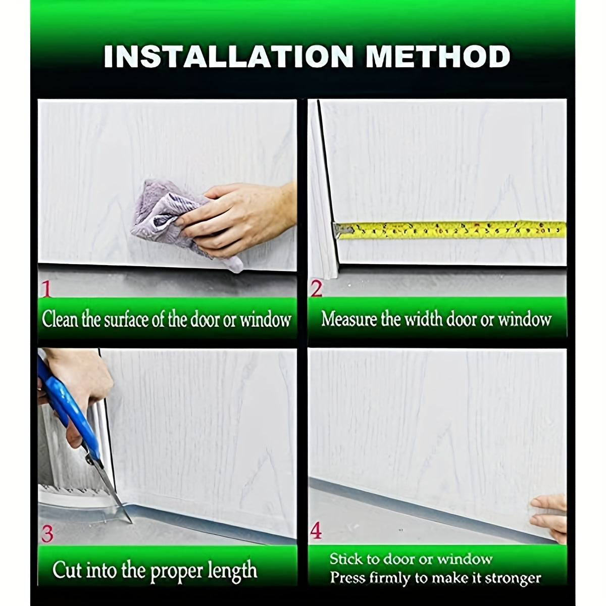 Transparent Roll Door Strip Bottom Seal 2 x 41 for House & Glass Shower Doors