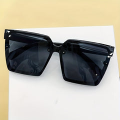 2pairs Large Frame Rimless Sunglasses for Couples