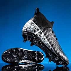 Boys Turf Anti Slip Football Shoes Lightweight Breathable Sneakers