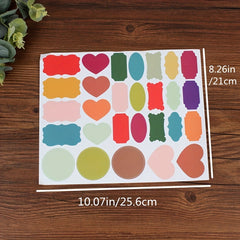 28 Colorful Label Stickers for Containers and Boxes - Easy Organization