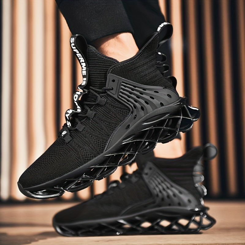 Men's Blade Sneakers Knitted Breathable Shock Absorb