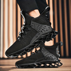 Men's Blade Sneakers Knitted Breathable Shock Absorb