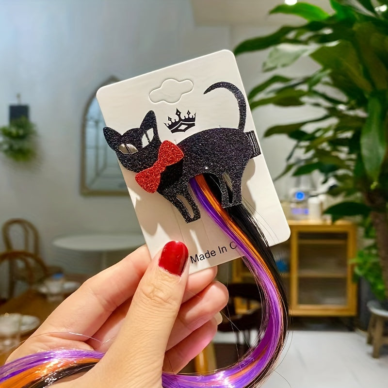 Halloween Ghost Cat Bat Hairpin for Girls Party Cosplay
