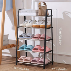 5-Layer Shoe Cabinet Rack with Removable Layers