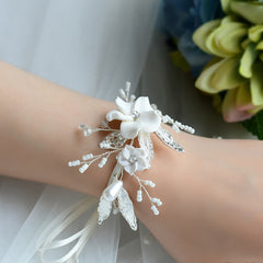 Faux Pearl Bridal Garter Belt Rhinestone Decor Strappy Leg Suspender Belts
