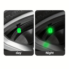 8pcs Integrated Luminous Valve Cap for Car Motorcycle Tire