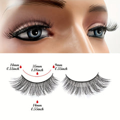 8 Pairs Natural 3D Silk False Eyelashes 13 15mm