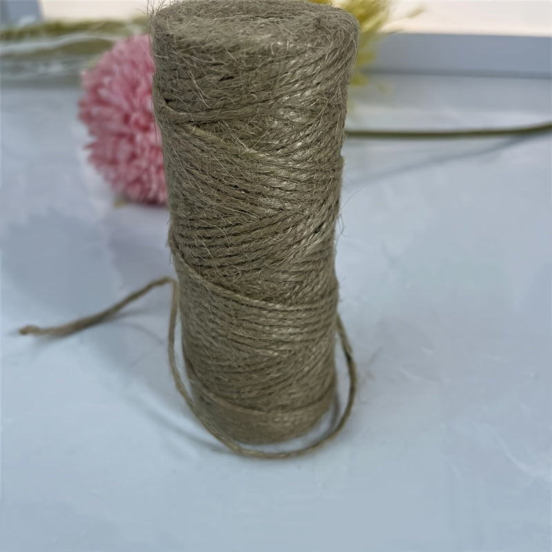 Natural Jute Twine 50m Hand Braided String Twine for Gardening & Crafts
