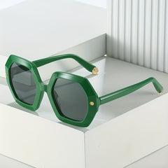Large Geometric Frame Sunglasses For Women Men UV400