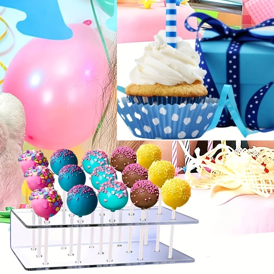 Clear Acrylic Lollipop Display Stand for Events and Parties