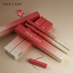 SACE LADY Velvet Mousse Lip Liner & Brush - Highly Pigmented Lip Makeup