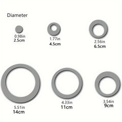 24pcs Acrylic Circular Mirror Wall Stickers - Modern Art Murals