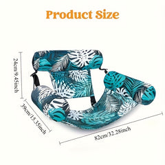 Inflatable Pool Lounger Adult Floating Hammock Durable PVC Beach Party Accessory