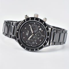 KUERST Hot Teenager Watch Men Steel Band Quartz Chronograph Sports Business Wris