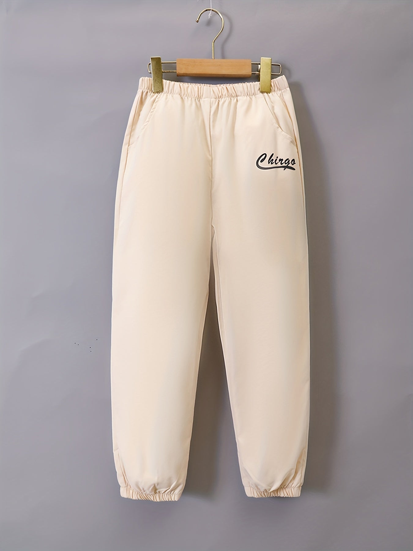 Boy's Letter Print 2pcs Casual Shirt & Sweatpants Set