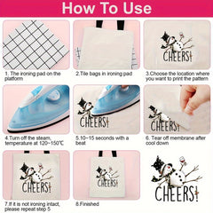 Christmas Snowman Iron On Decal Heat Transfer Stickers Women Girl DIY