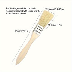 Wooden Handle Paint Brush Pig Hair Sideburns Brush