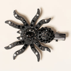 Gothic Spider Hair Clip Gem Hair Piece Barrette