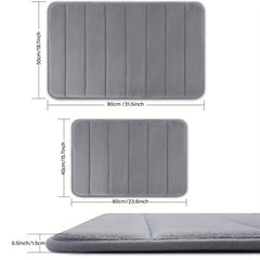 Thick Memory Foam Bath Rug Soft Non Slip Absorbent Bath Mat