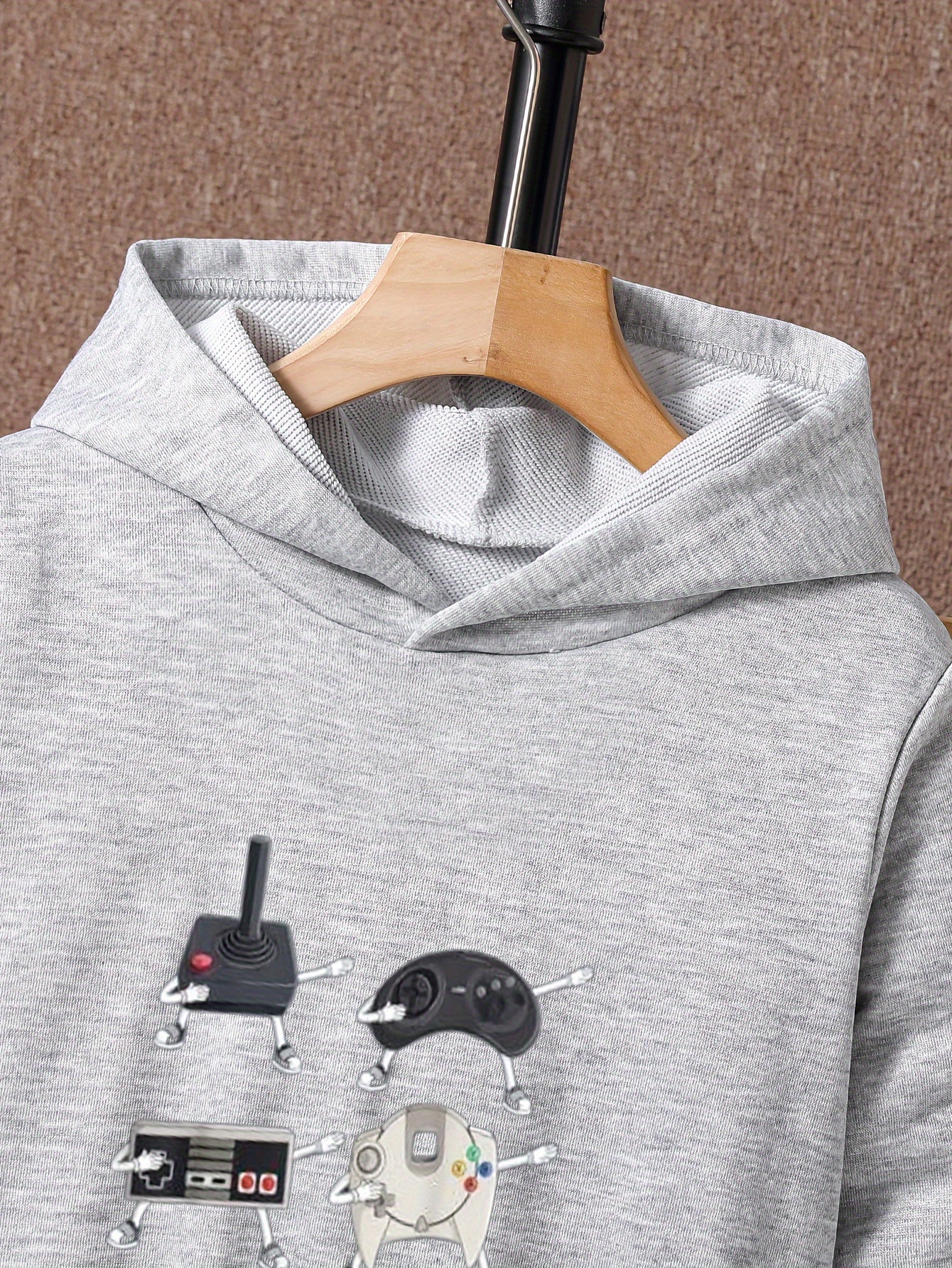 Game Controller Print 2pcs Boys Kids Hoodie & Sweatpants Set