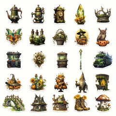 50pcs Jungle Magic Market Series Graffiti Stickers for Decoration Waterproof DIY