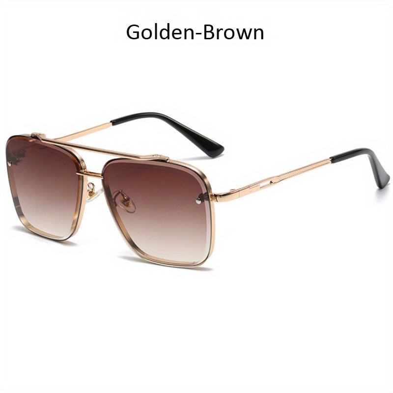Men's Retro Large Frame UV Protection Sunglasses