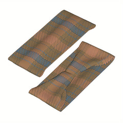 Vintage Plaid Headband Earthy Tones Soft Fabric for Sports & Casual Outfit