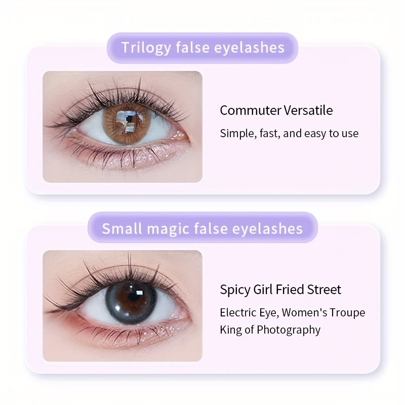 Segmented False Eyelashes for Natural Look