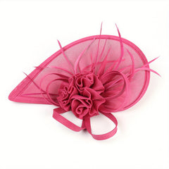 Faux Feather Hats Fascinators for Women Head Piece for Wedding Tea Party