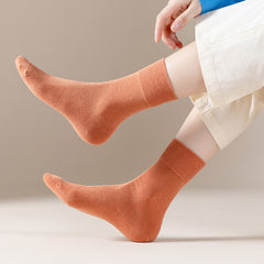 Cotton Ribbed Candy Colour Socks
