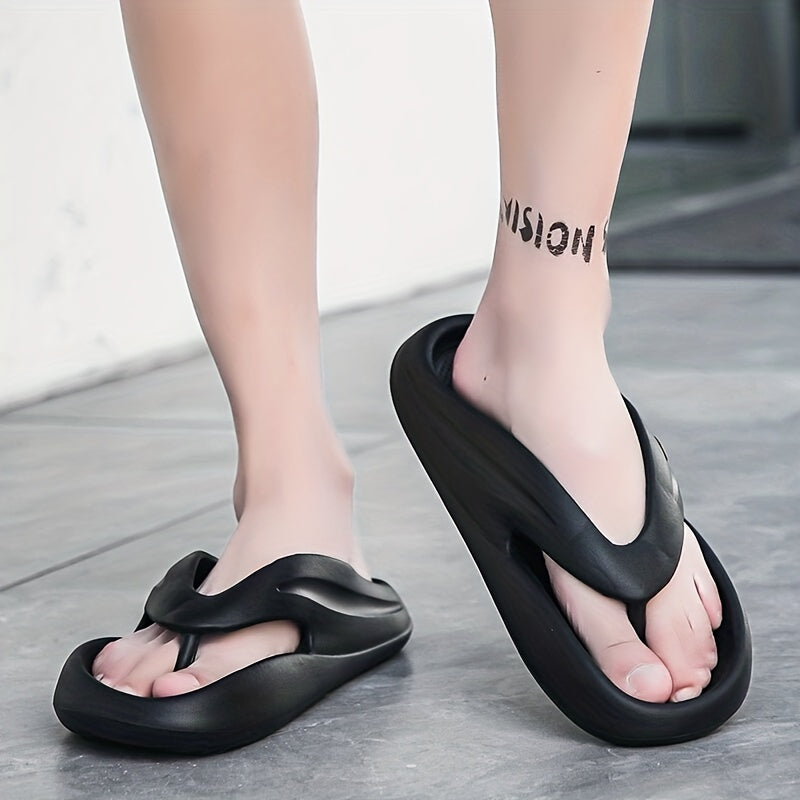 Men's Rubber Sole Flip Flops Lightweight Non slip Slippers