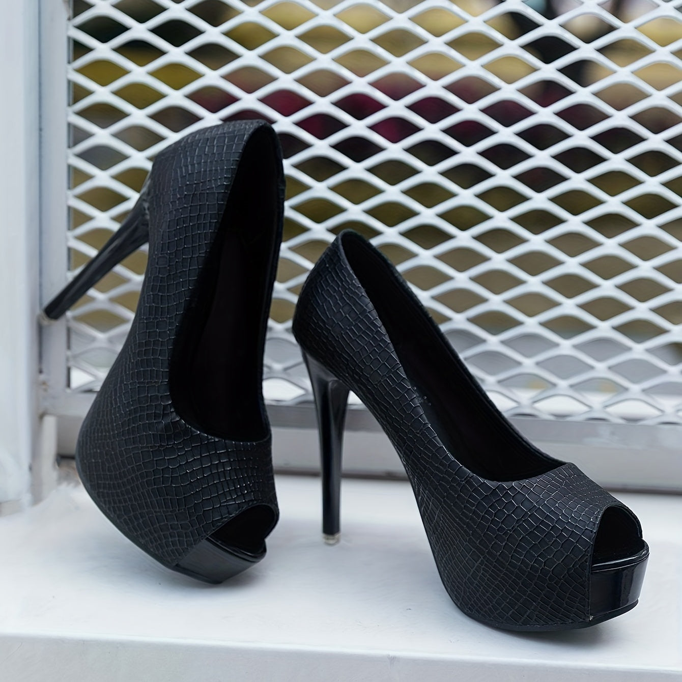 Women's High Stiletto Heel Platform Pumps