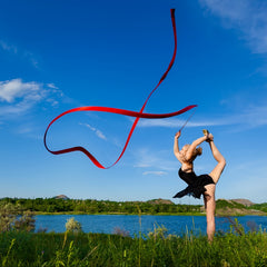 12pcs Dance Ribbons Gymnastics Ribbon Streamers for Talent Shows