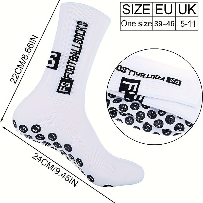 Silicone Dots Non slip Football Socks Sport Crew Socks