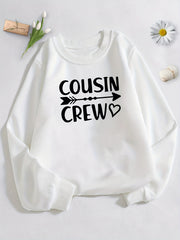 COUSIN CREW Boys Sweatshirt Long Sleeve Crew Neck Tops Kids Clothing