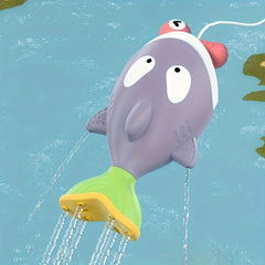 Magic Fishing Game Swimming Fish Shower Curtain Bathroom Toy Set