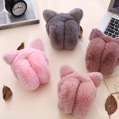 Foldable Large Cat Head Earmuffs Warm Ear Warmer